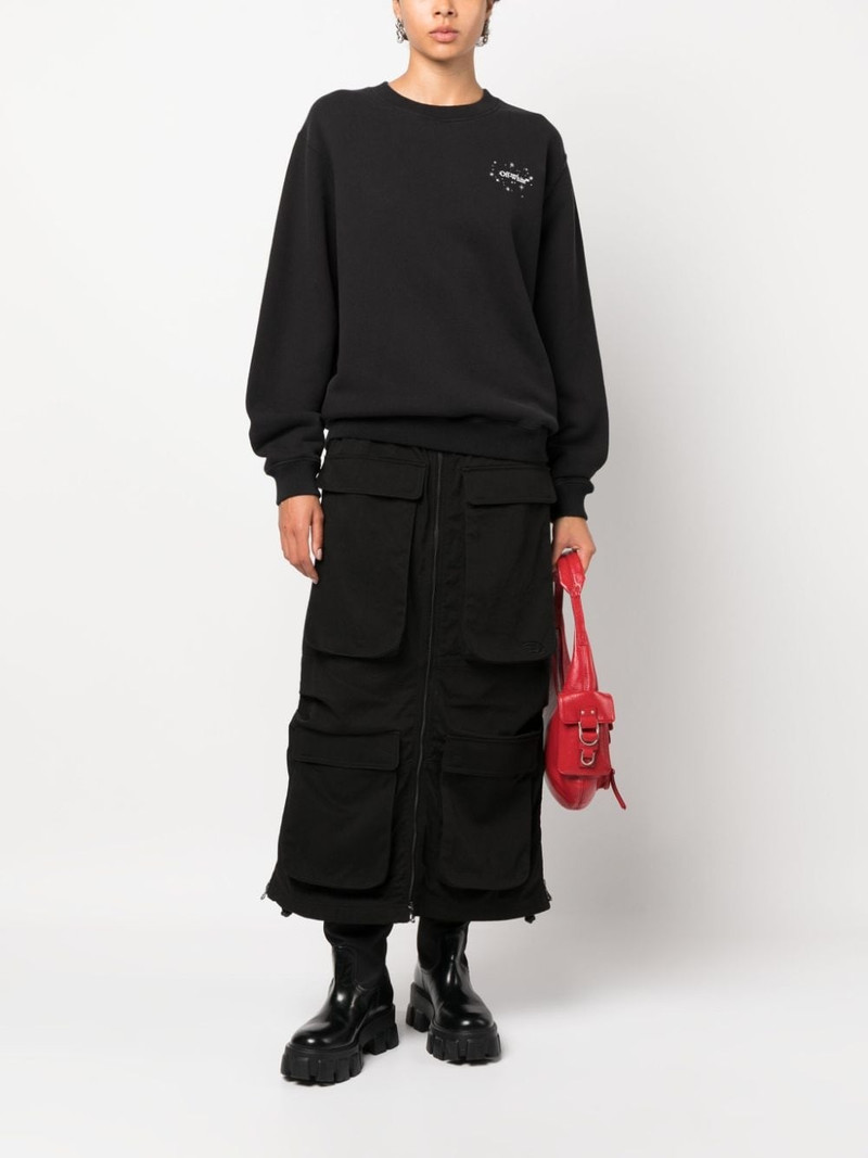 Off-White Bling Stars Arrow cotton sweatshirt outlook