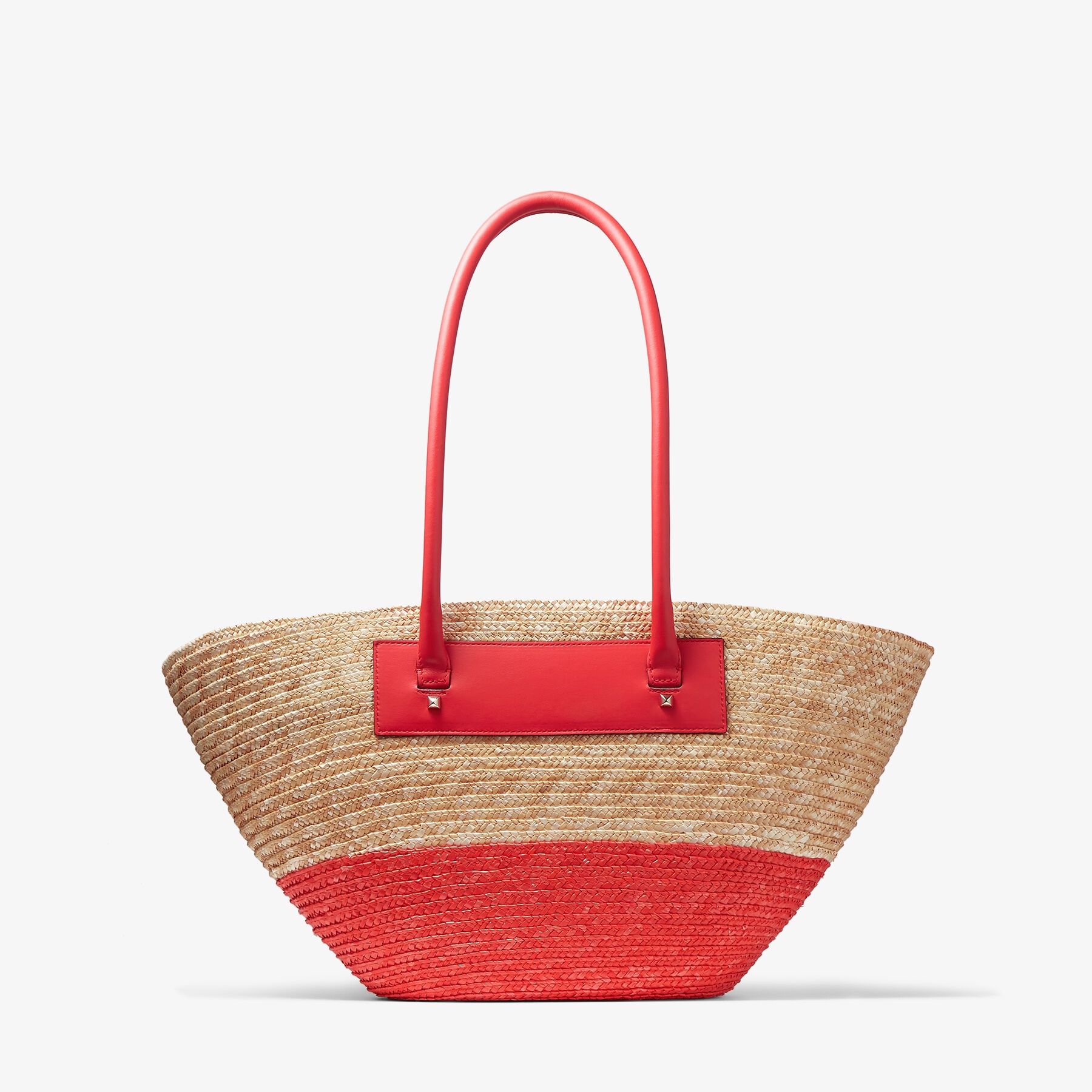 Beach Basket Tote/M
Natural/Paprika Raffia Basket Tote Bag - 5