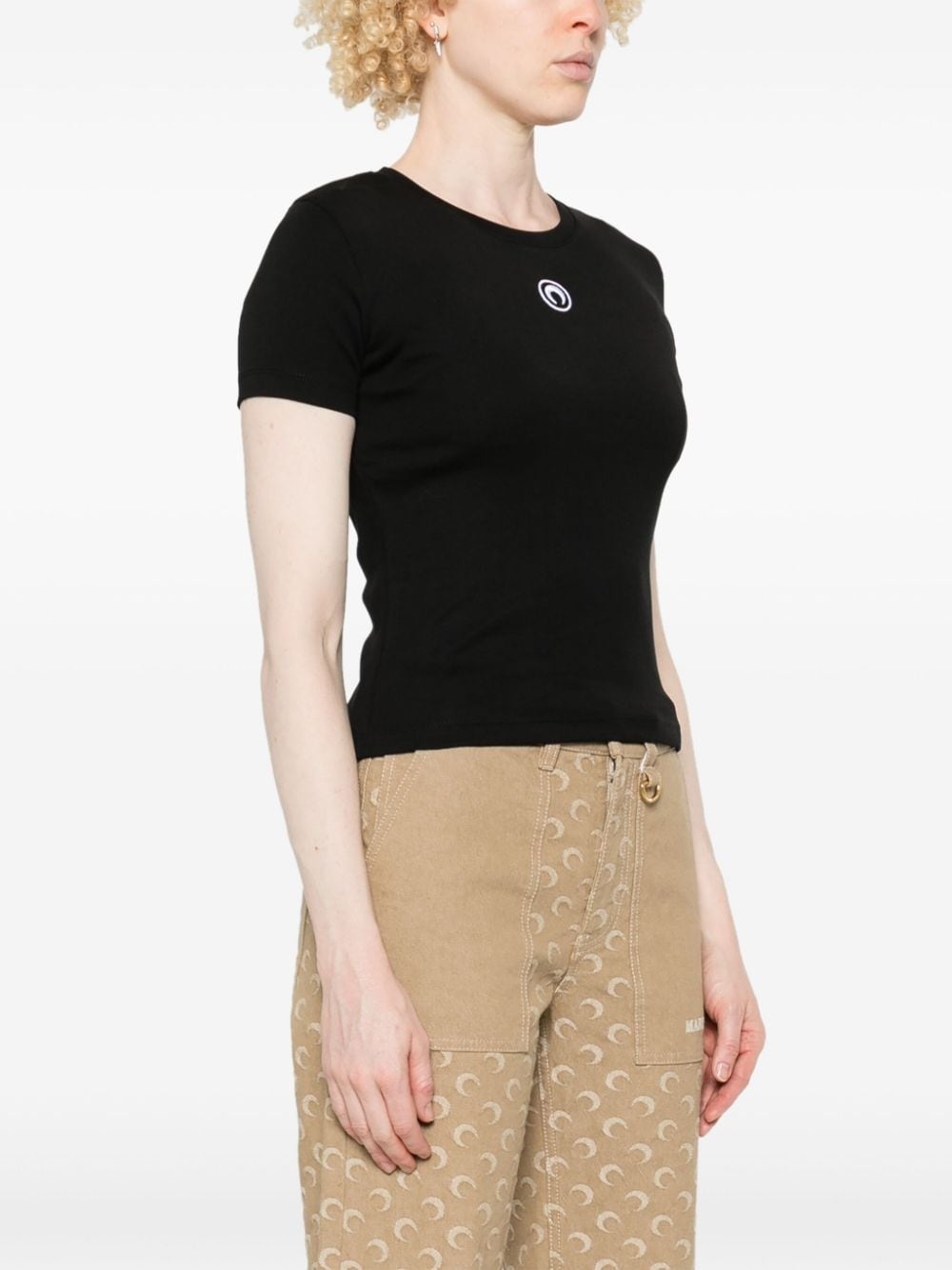 moon logo T-shirt - 3