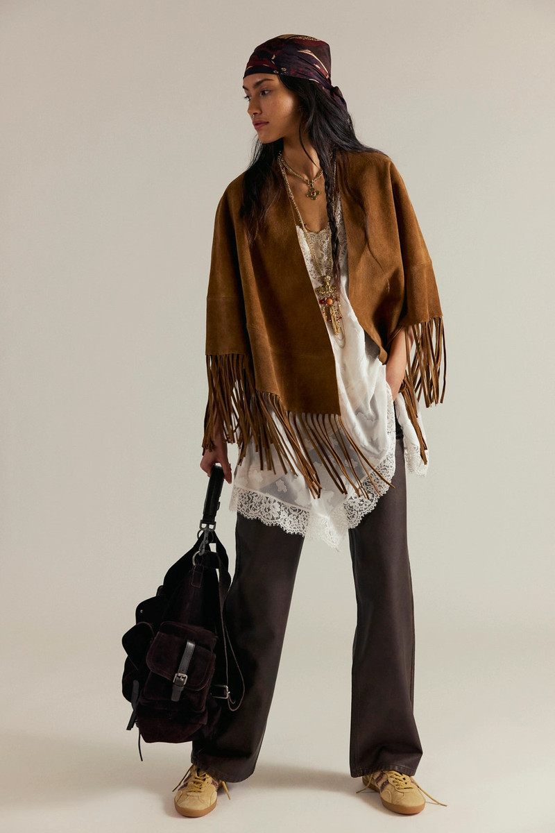 Fire Nights Suede Shawl 4