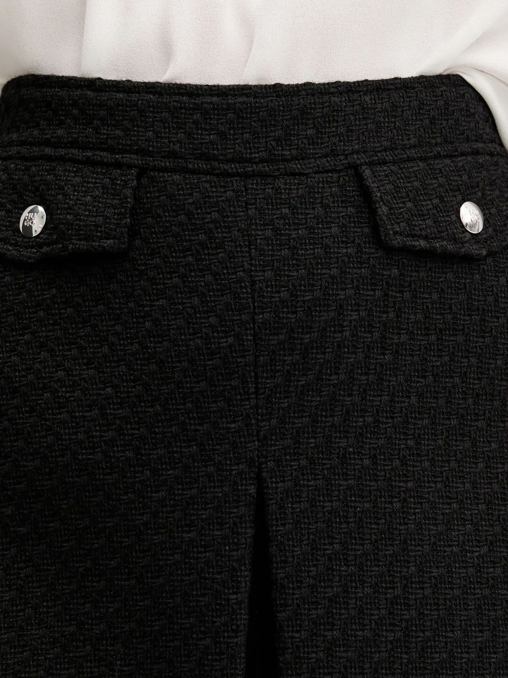 tweed A-line midi skirt - 4