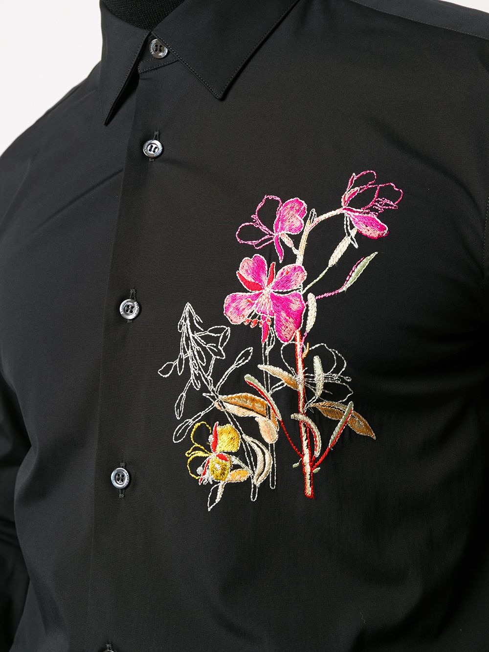 floral embroidered shirt - 5