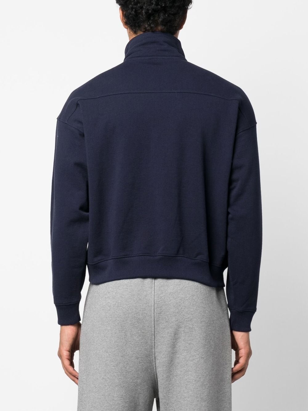 logo-print zip-up sweatshirt - 4