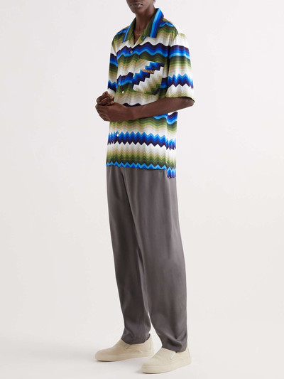 Missoni Camp-Collar Logo-Embroidered Printed Woven Shirt outlook