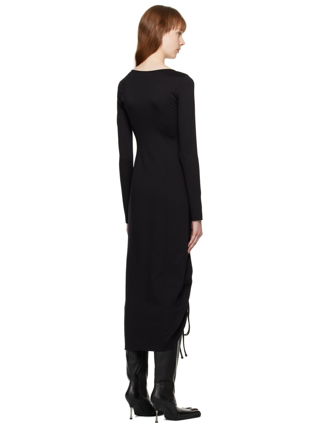 Black Cutout Maxi Dress - 3