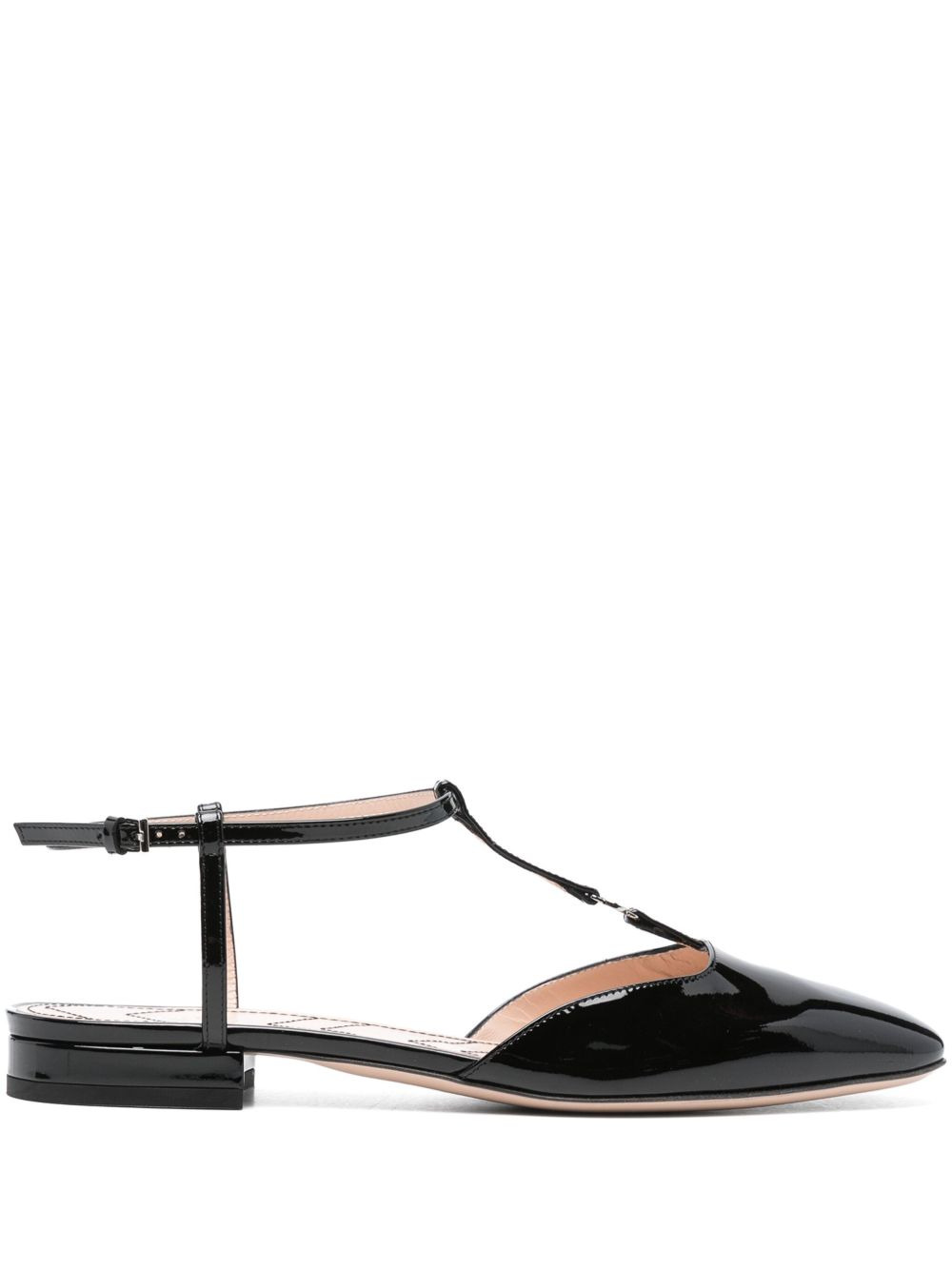 Double G patent-finish ballerinas - 1