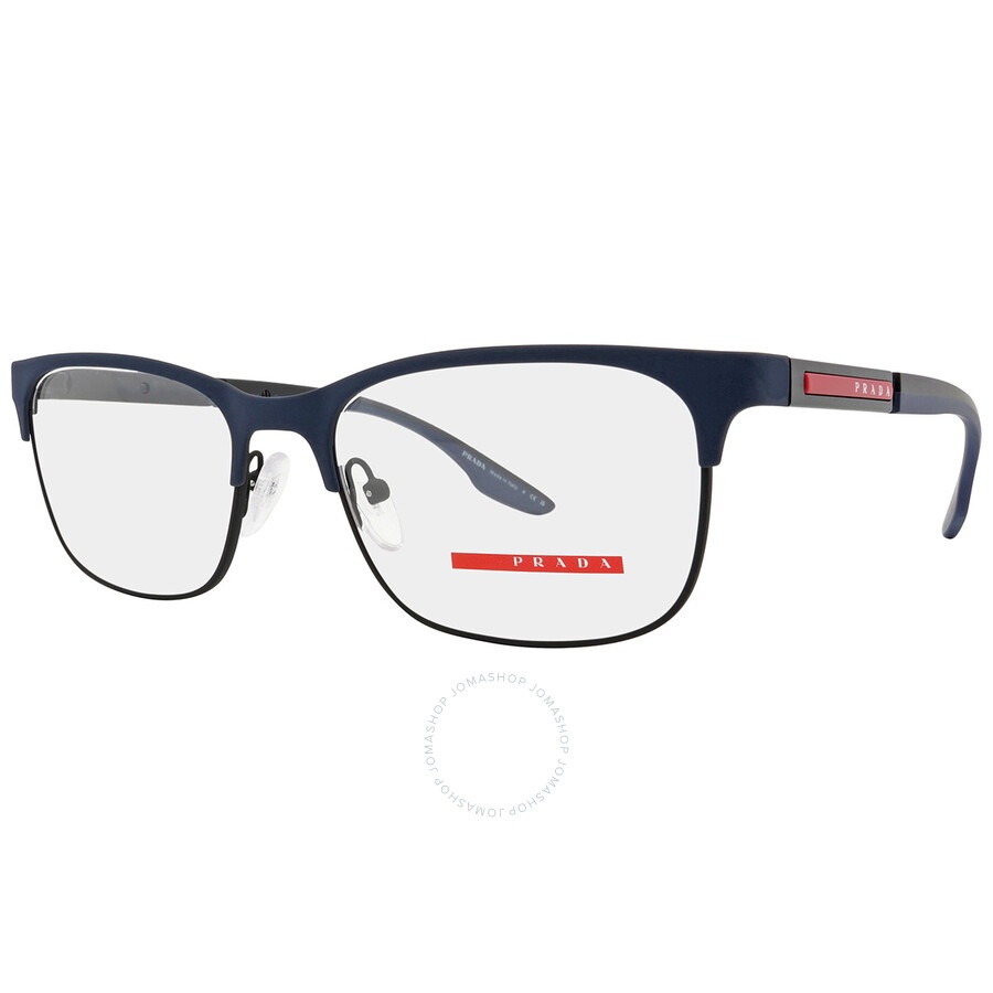 Prada Linea Rossa Demo Rectangular Men's Eyeglasses PS 52NV 07P1O1 55 - 2