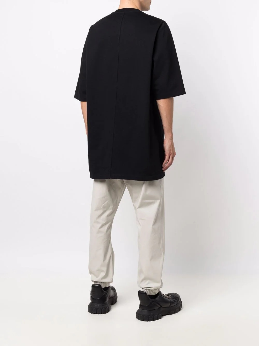 longline cotton T-shirt - 4