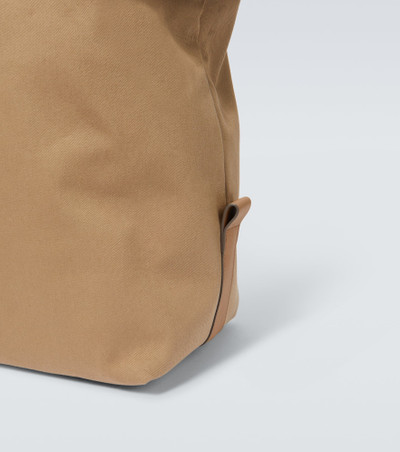 ZEGNA Raglan leather-trimmed duffel bag outlook