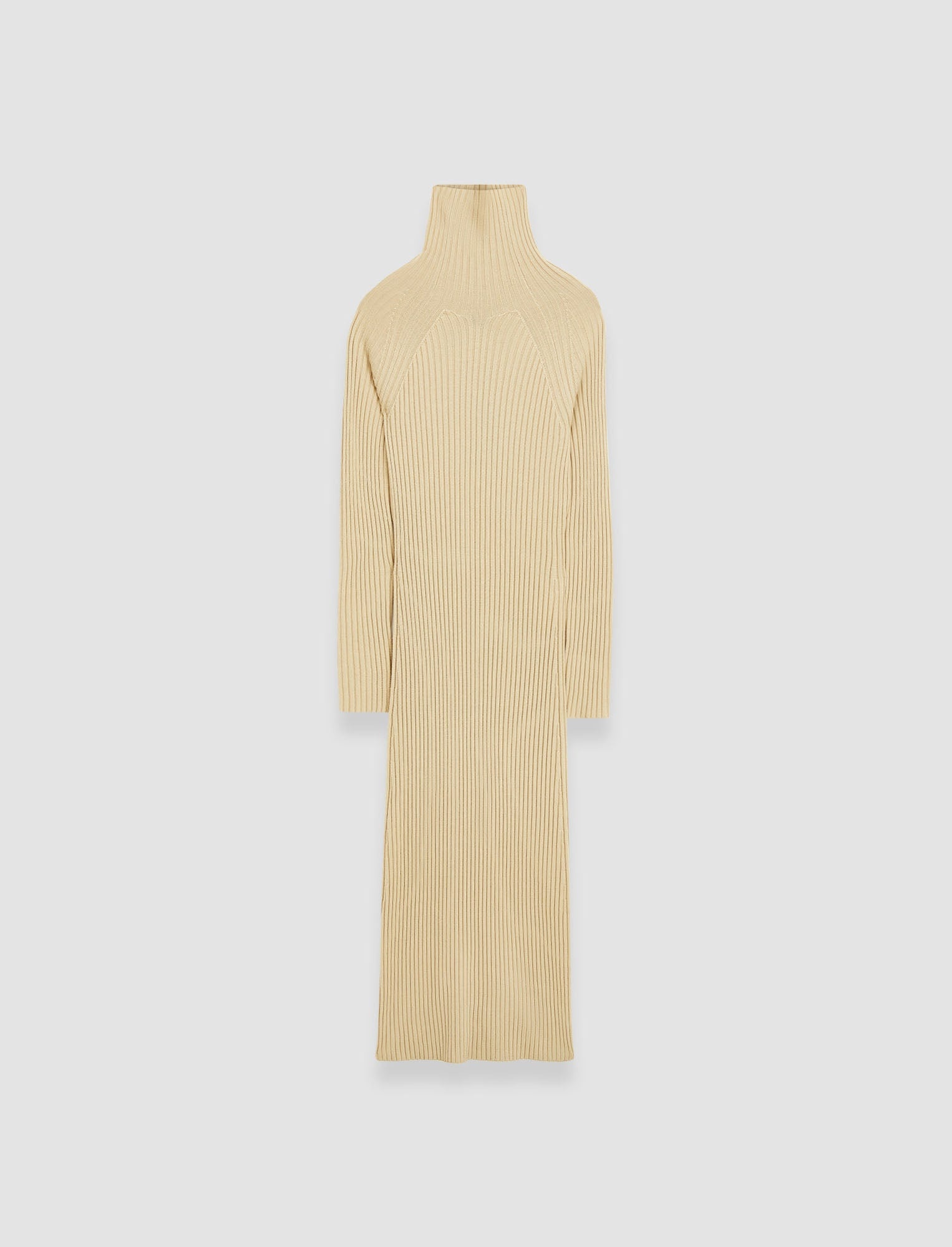 Merino Silk Rib Dress - 1
