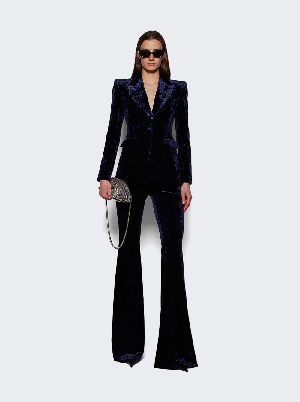 Single Breasted Fitted Blazer Midnight - 2