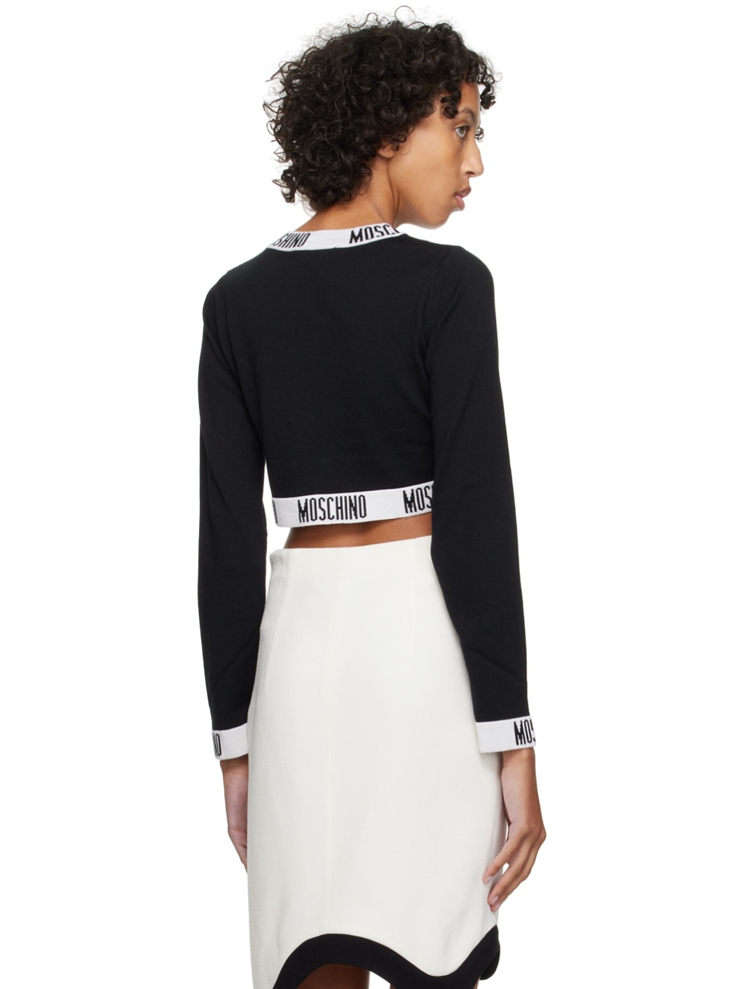 Black Jacquard Sweater - 3