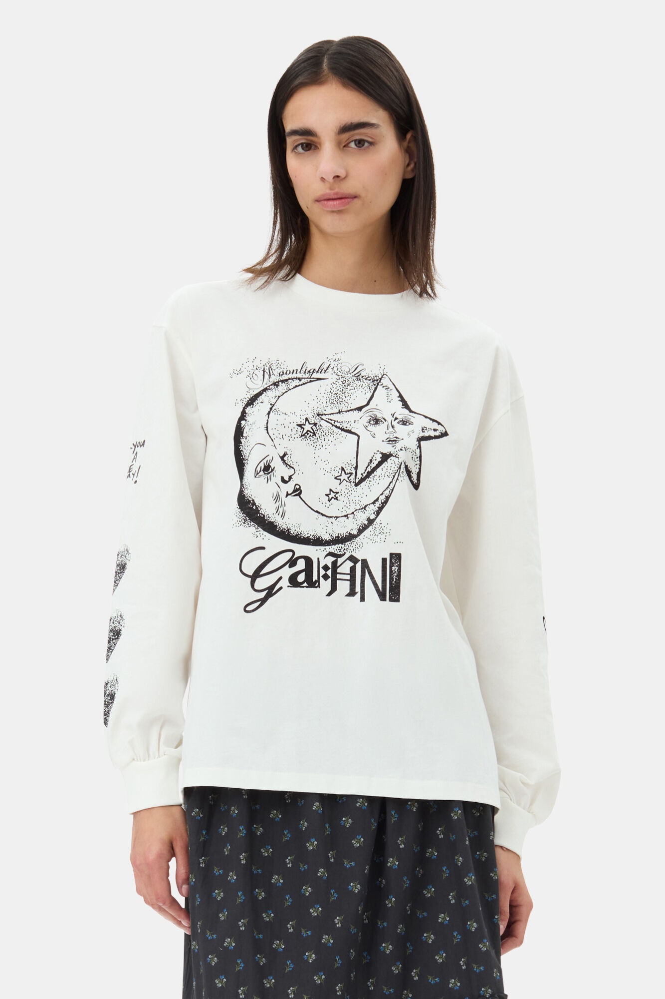 WHITE FUTURE HEAVY LONG SLEEVE T-SHIRT - 2