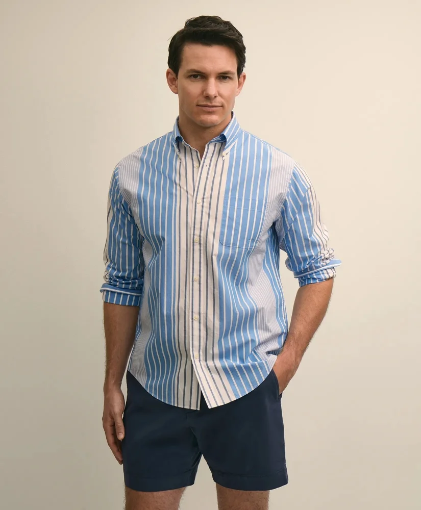Friday Shirt, Poplin Fun Stripe - 1