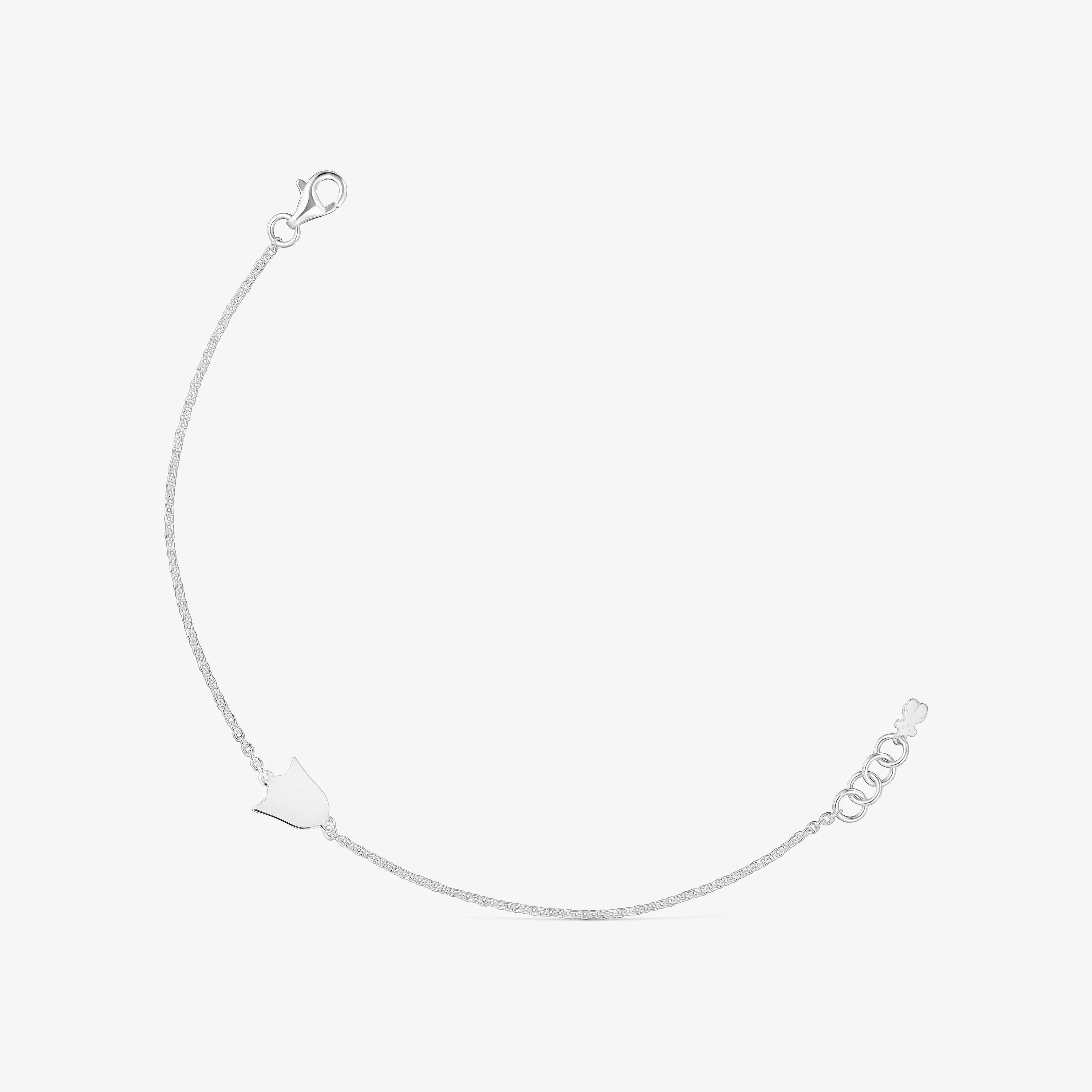 Silver Chain bracelet with tulip TOUS Motifs - 1