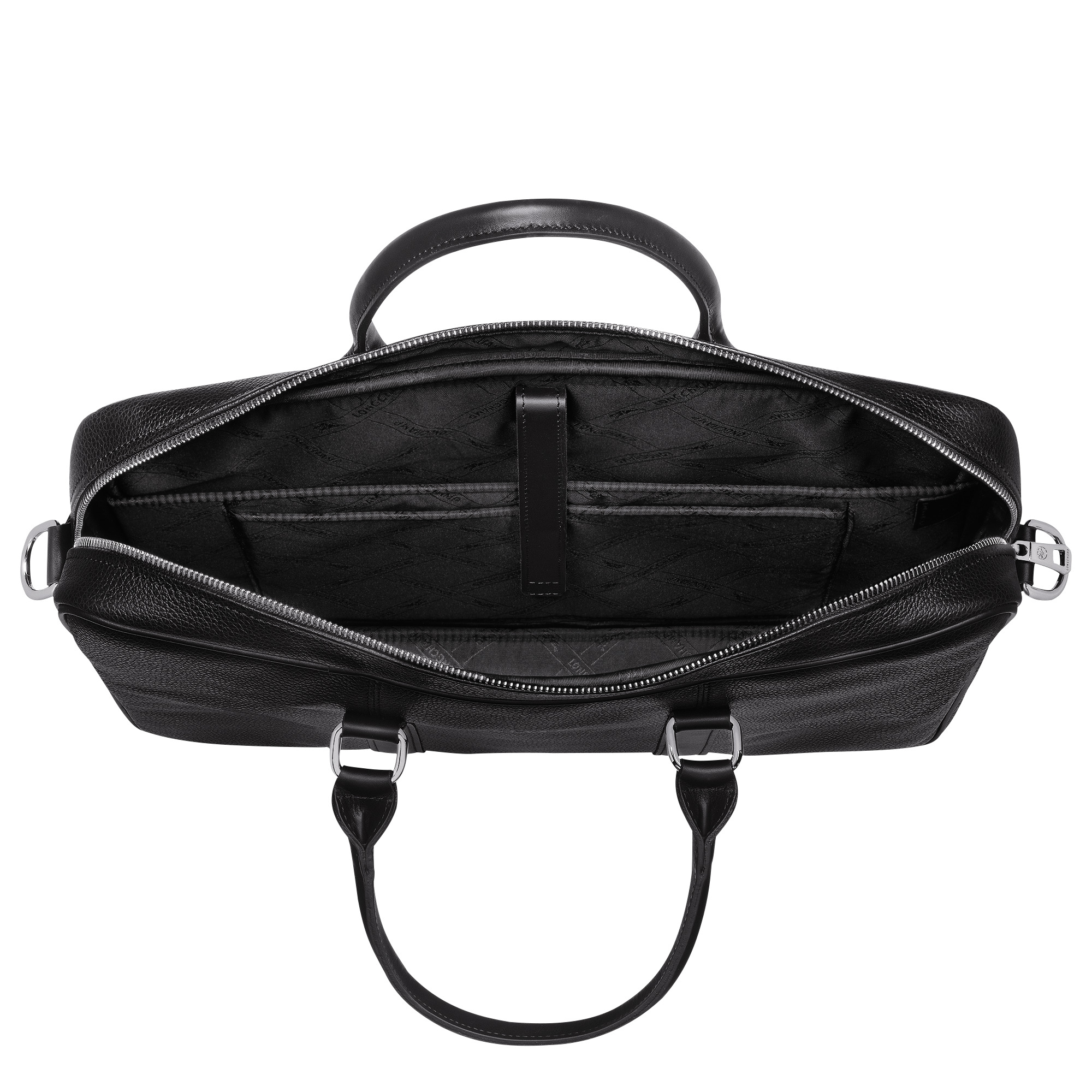 Le Foulonné S Briefcase Black - Leather - 5