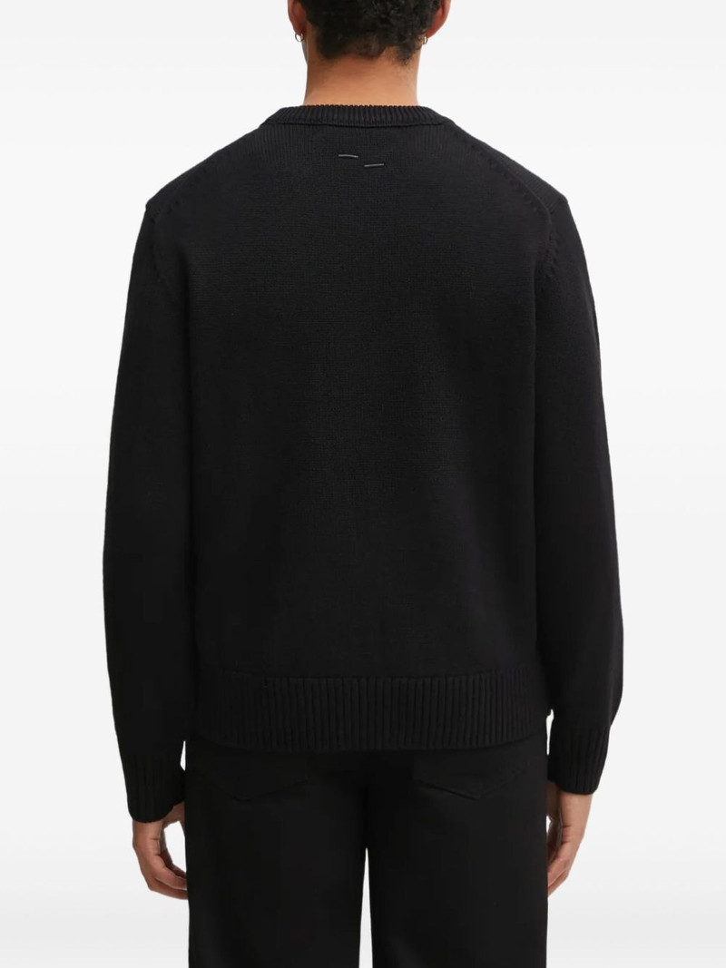 embroidered crew-neck sweater 3