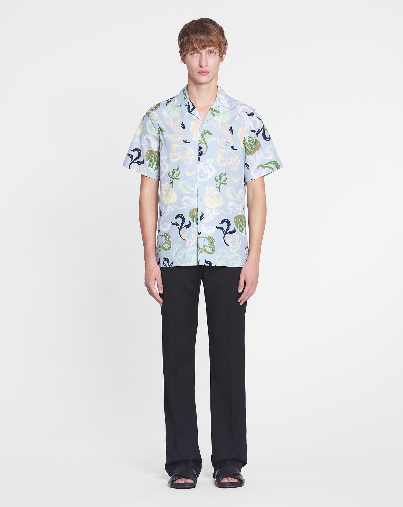 FLORAL PRINT BOWLING SHIRT - 2