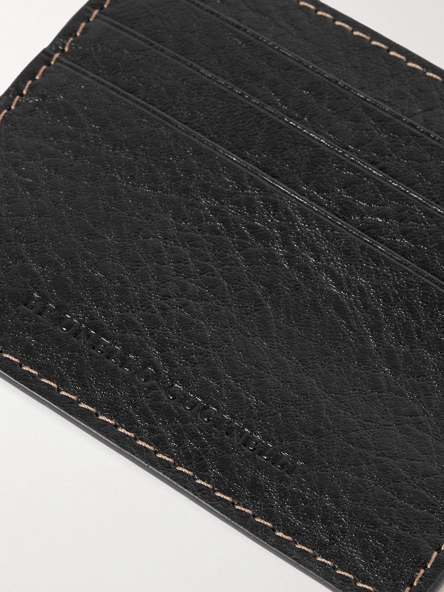 Full-Grain Leather Cardholder Black - 3