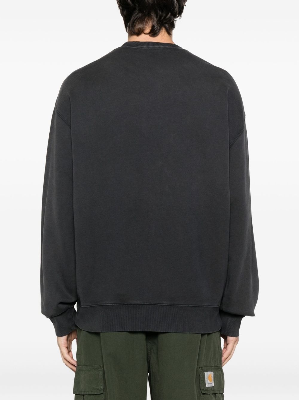 crew-neck cotton sweatshirt - 4