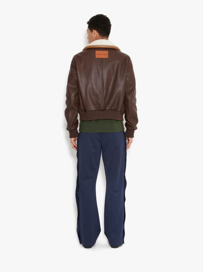 BUMPER-TUBE LEATHER BLOUSON JACKET 4