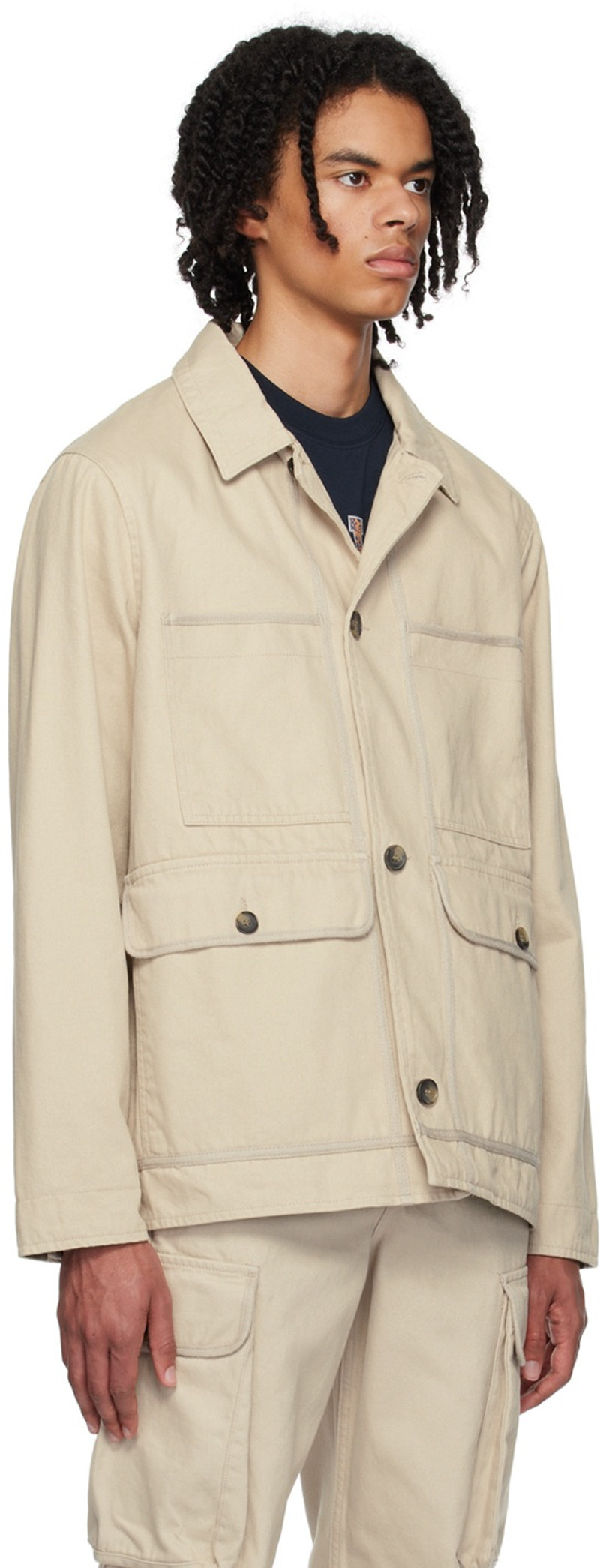 Wood Wood Gray Bosco Jacket outlook