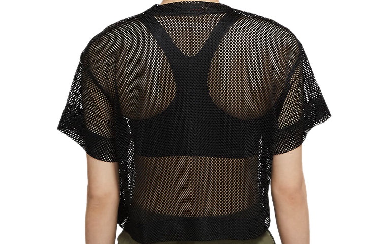 (WMNS) Air Jordan Sports Stylish Mesh Short Sleeve Black CZ1892-010 - 2