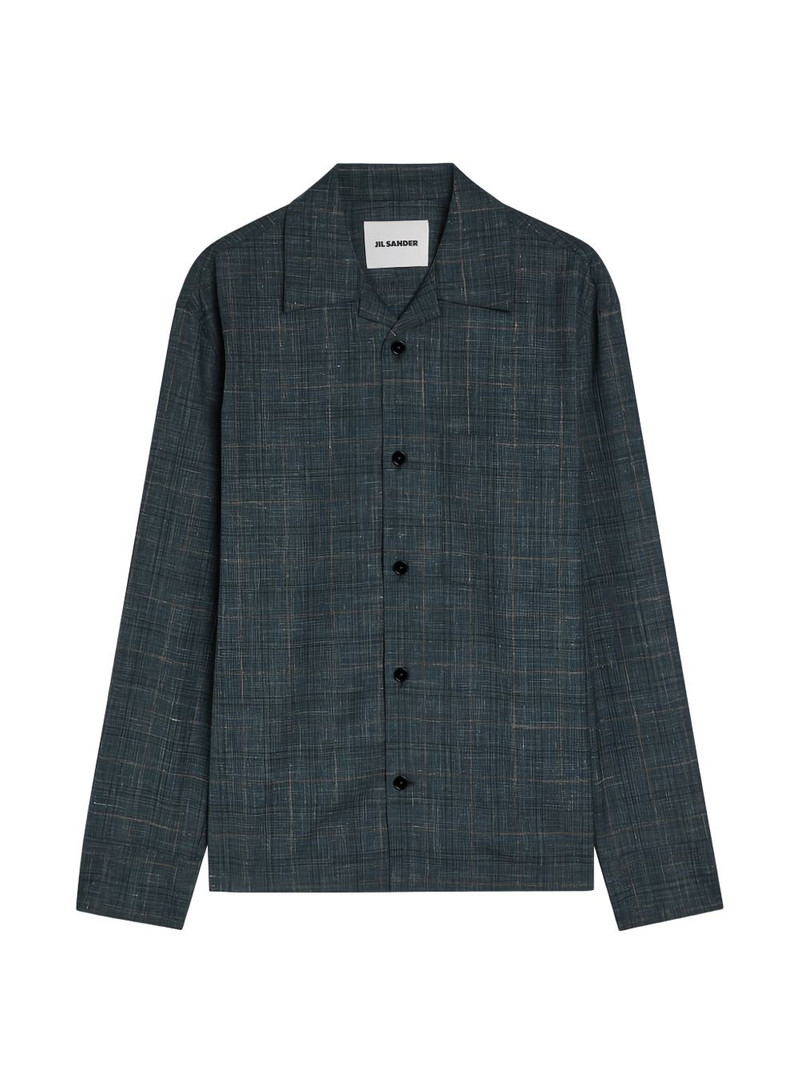 checked-pattern shirt 1