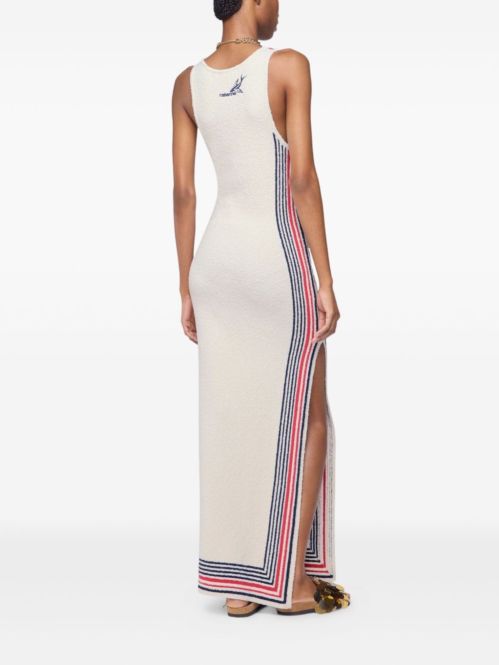 striped sleeveless maxi dress - 3