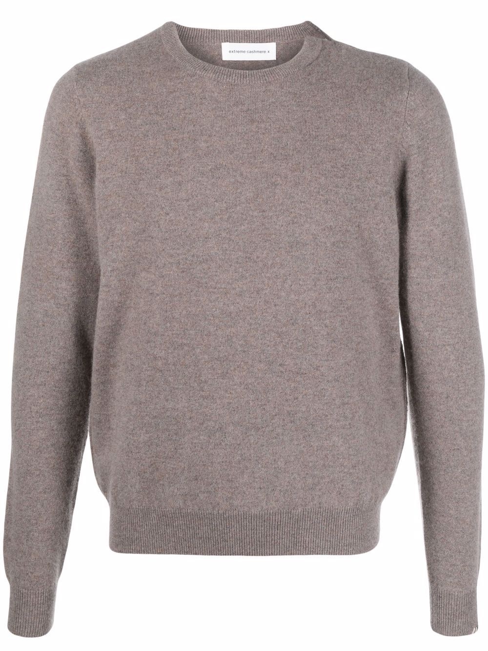 crew-neck knitted jumper - 1