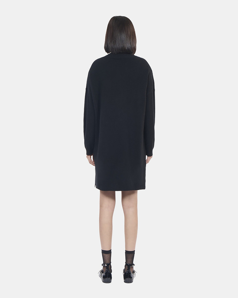 SHORT BLACK CASHMERE SWEATER DRESS 5