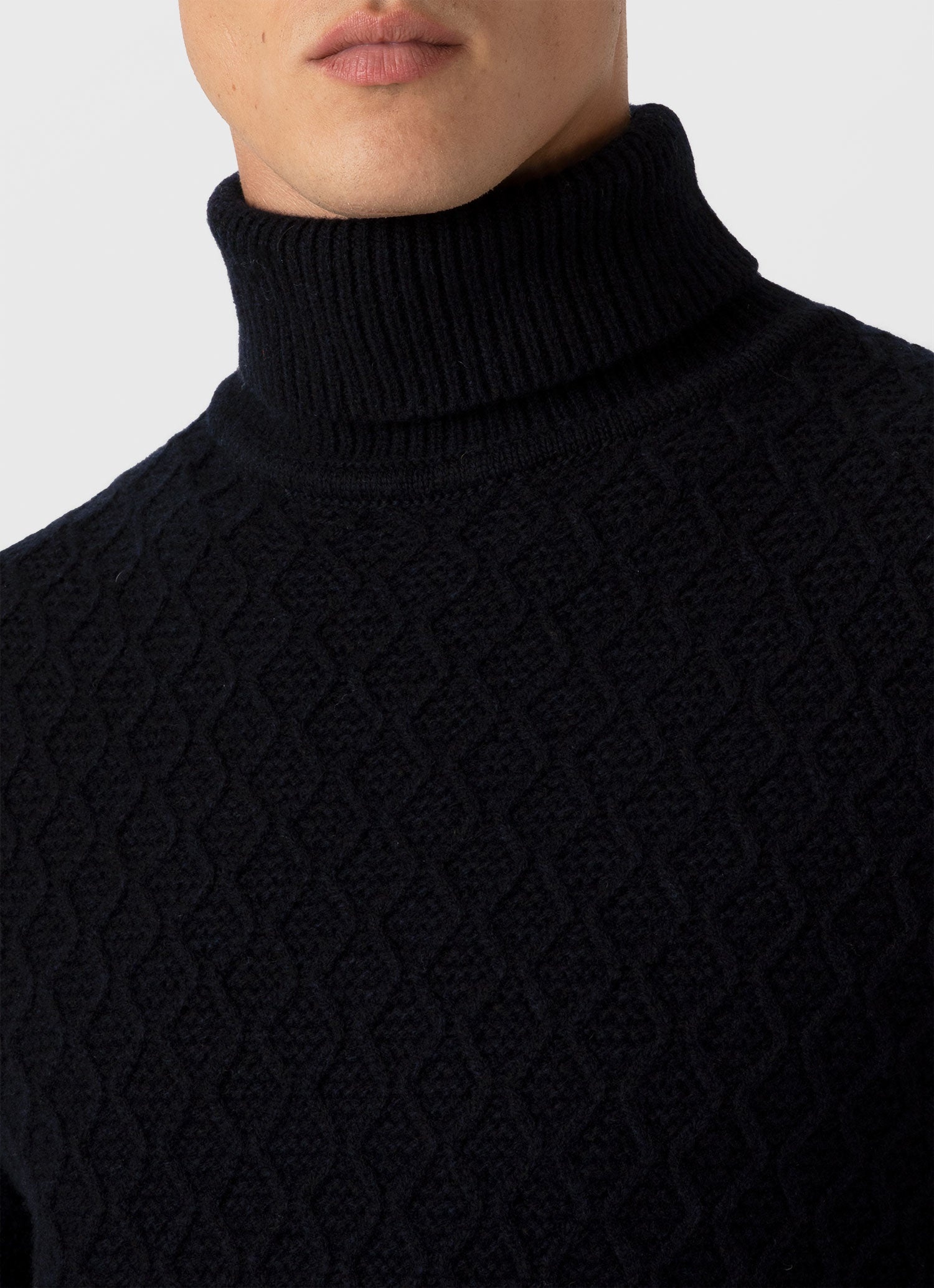 Sunspel x WM Brown Aran Roll Neck - 6