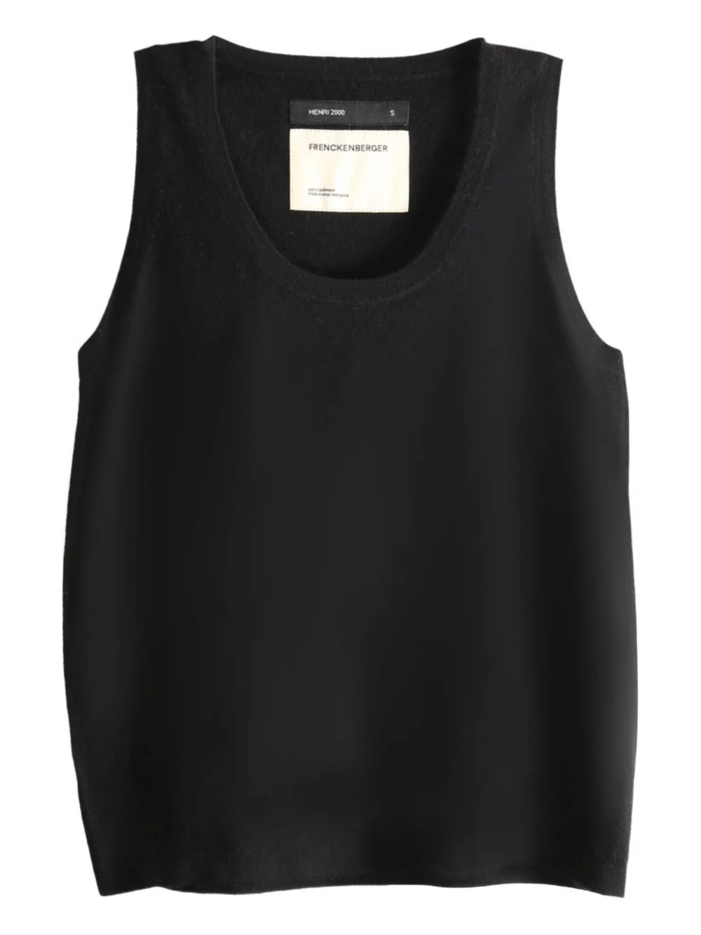 round-neck sleeveless top - 1