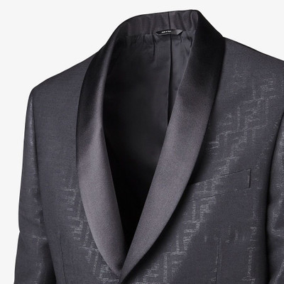 FENDI Black wool suit outlook