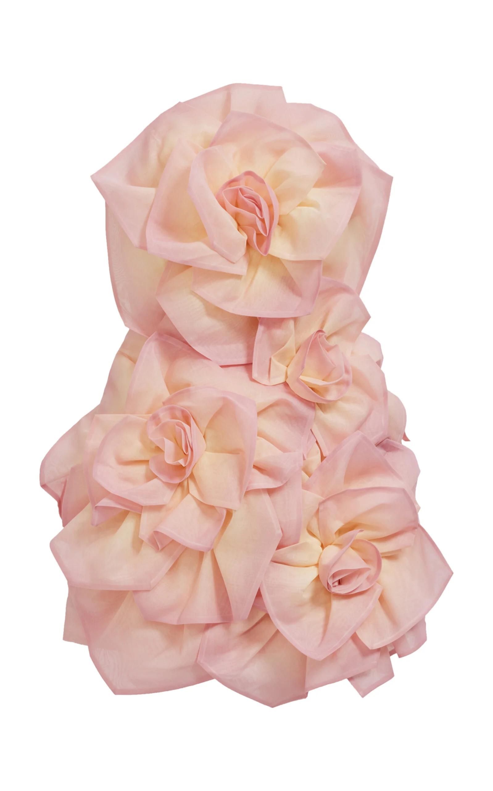 Johanna Flower-Detailed Cotton Mini Dress pink - 1