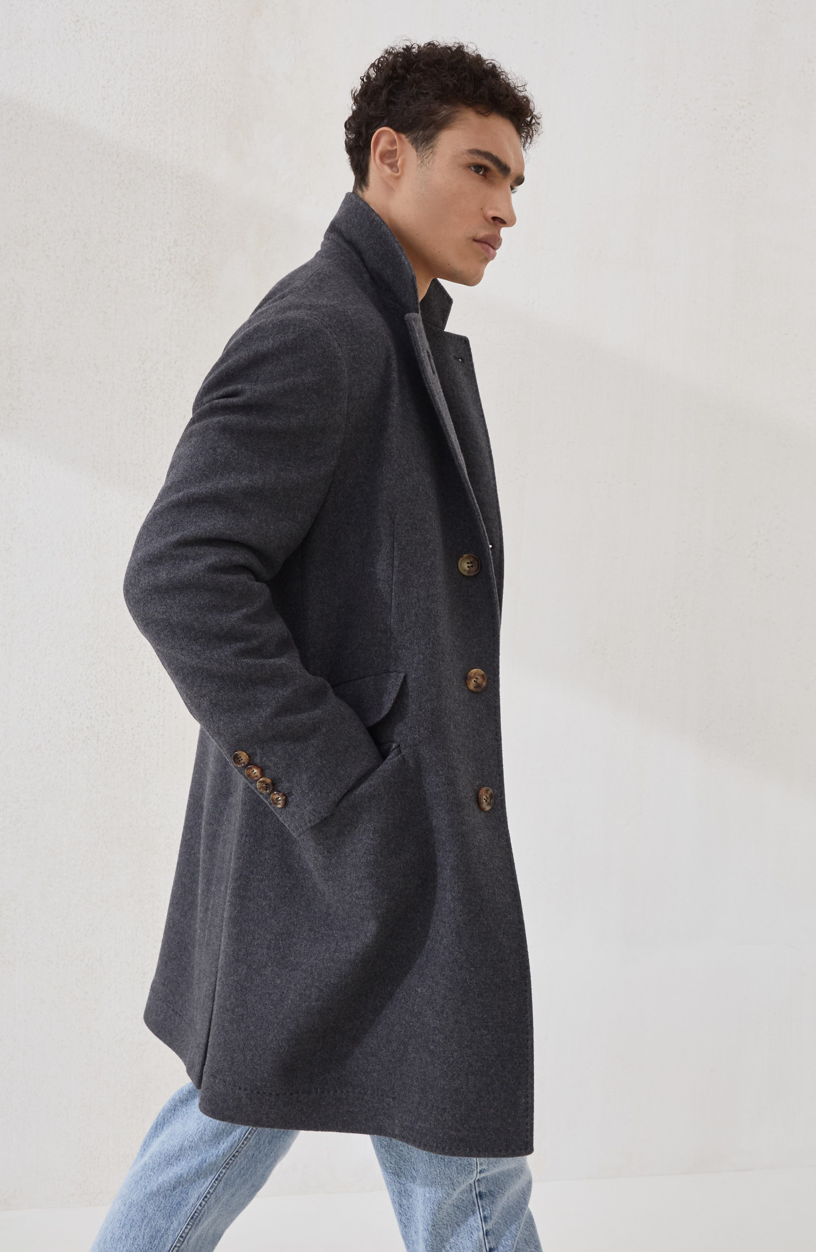 Brunello Cucinelli Water-resistant coat in Lead at Nordstrom - 5