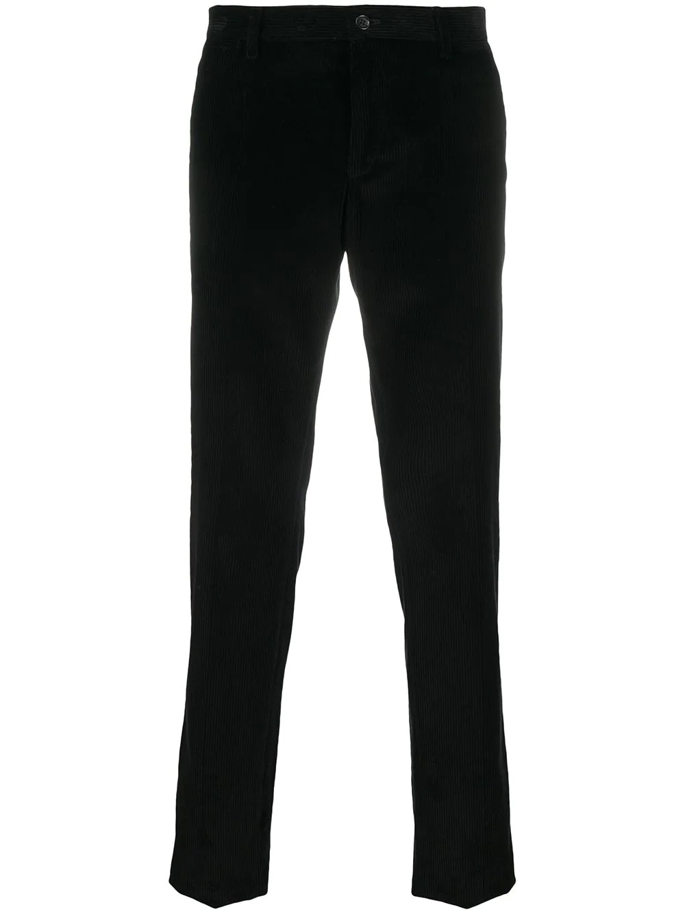 slim-fit corduroy trousers - 1