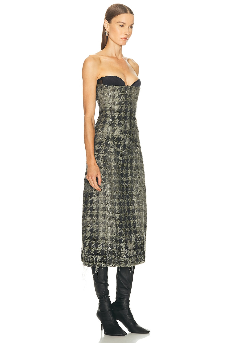 Strapless Midi Dress - 2