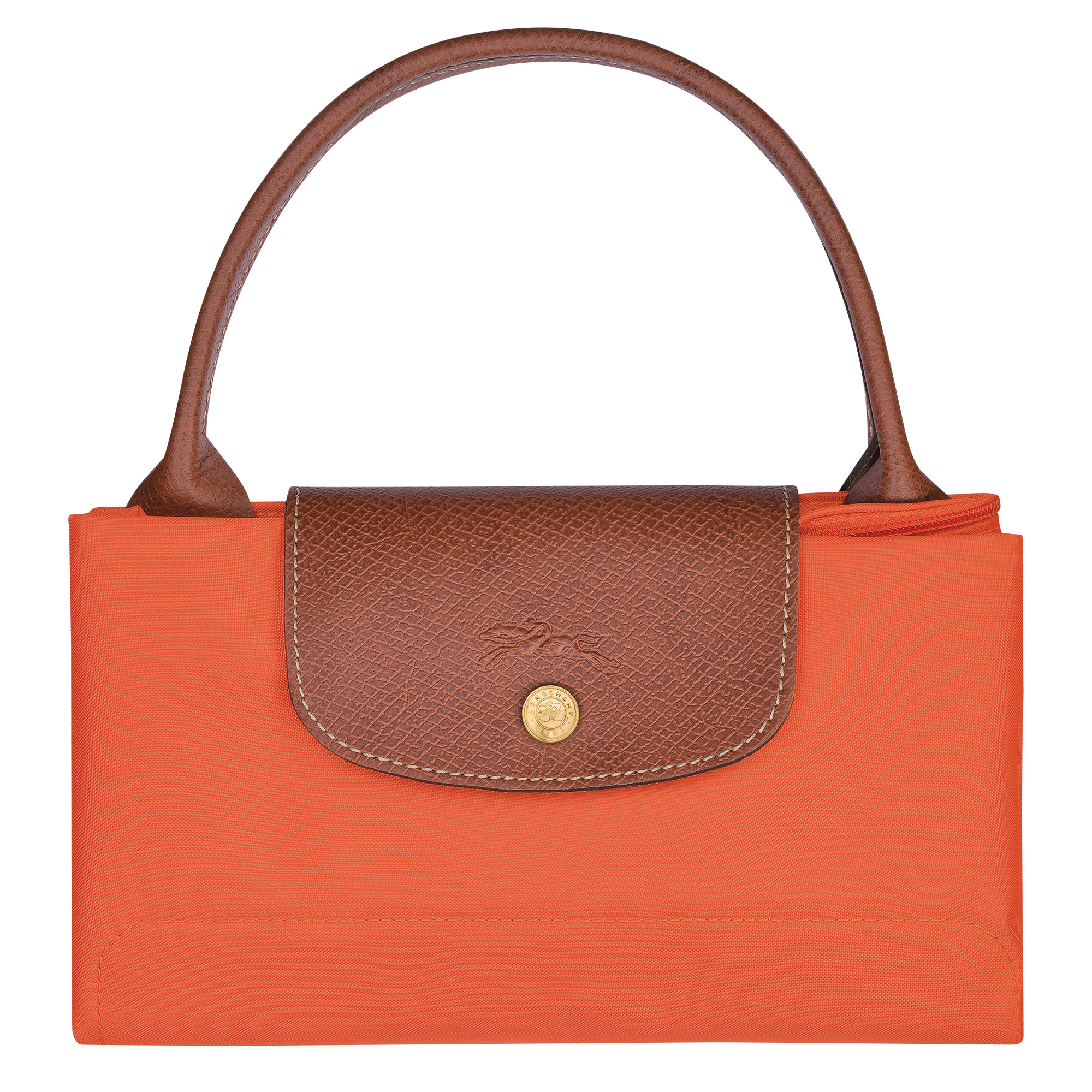Le Pliage Original M Handbag Orange - Recycled canvas - 4