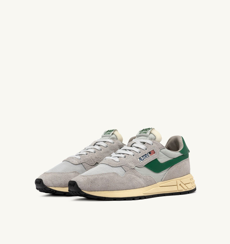 AUTRY REELWIND LOW SNEAKERS IN VAPOR AND AMAZON SUEDE AND NYLON outlook