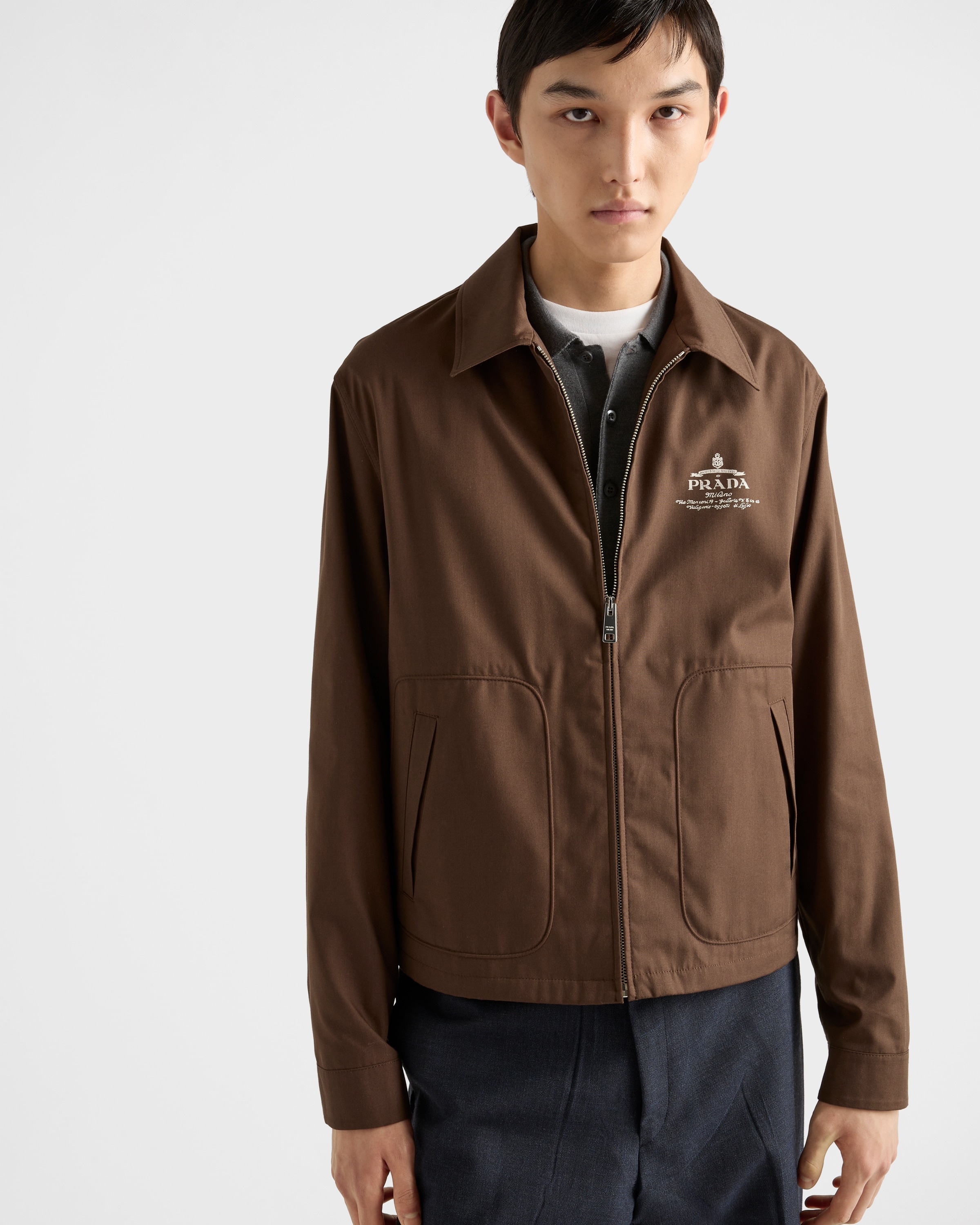 Cotton blend blouson jacket - 4
