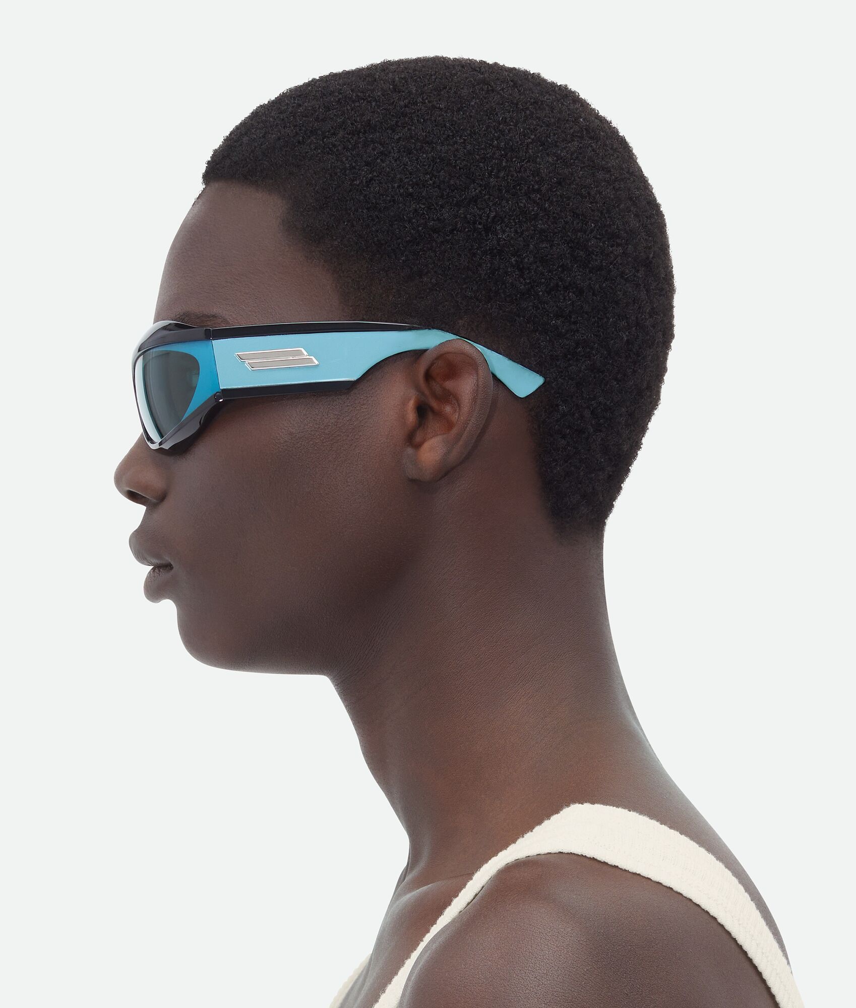 Cangi Wraparound Injected Acetate Sunglasses - 5