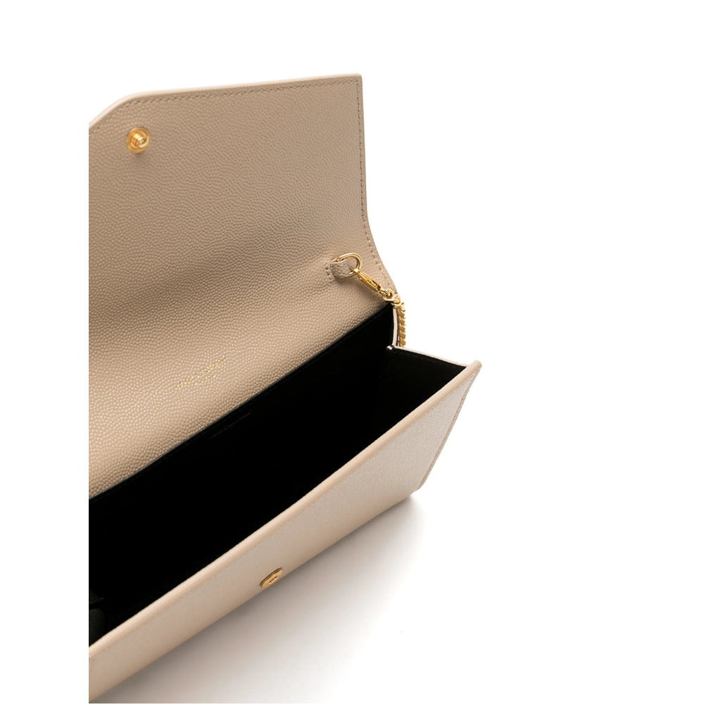Saint Laurent Neutrals Clutch Bags Women - 3