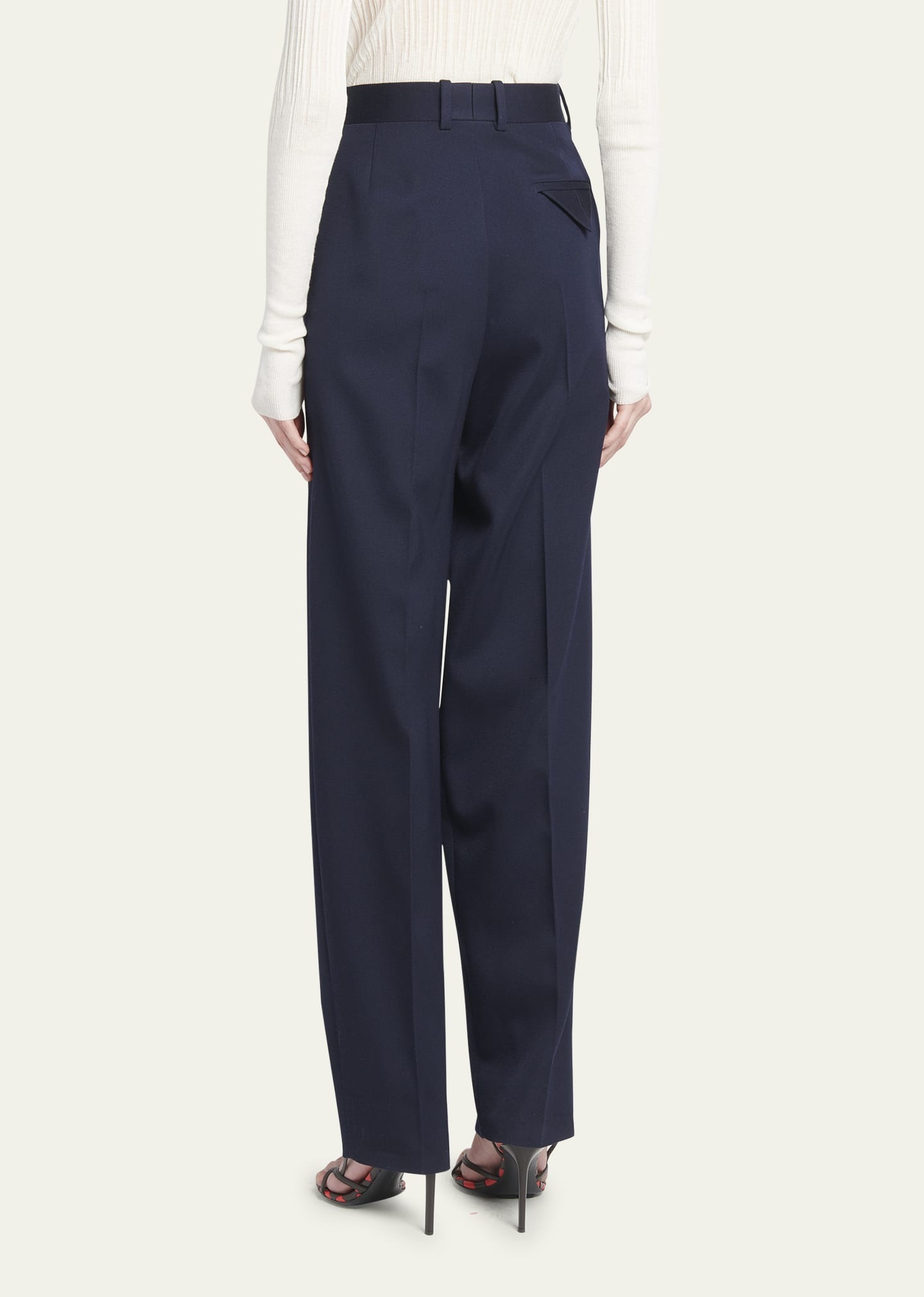 Sartorial Grain de Poudre Straight Leg Trousers - 3