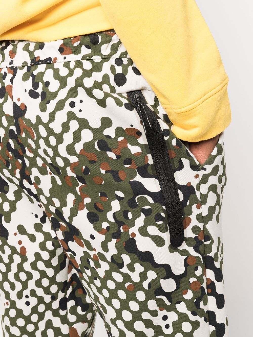 abstract camouflage-print joggers - 5