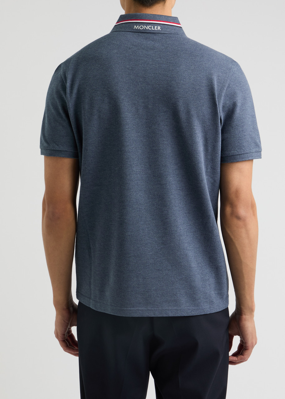 Logo piqué cotton polo shirt - 3