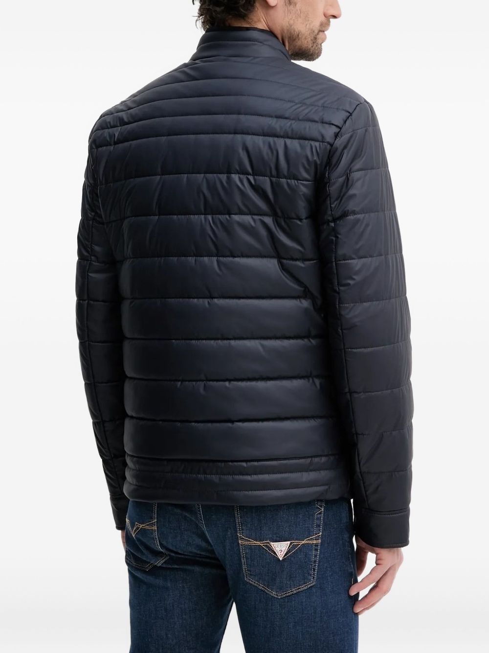 quilted logo jacket - 2