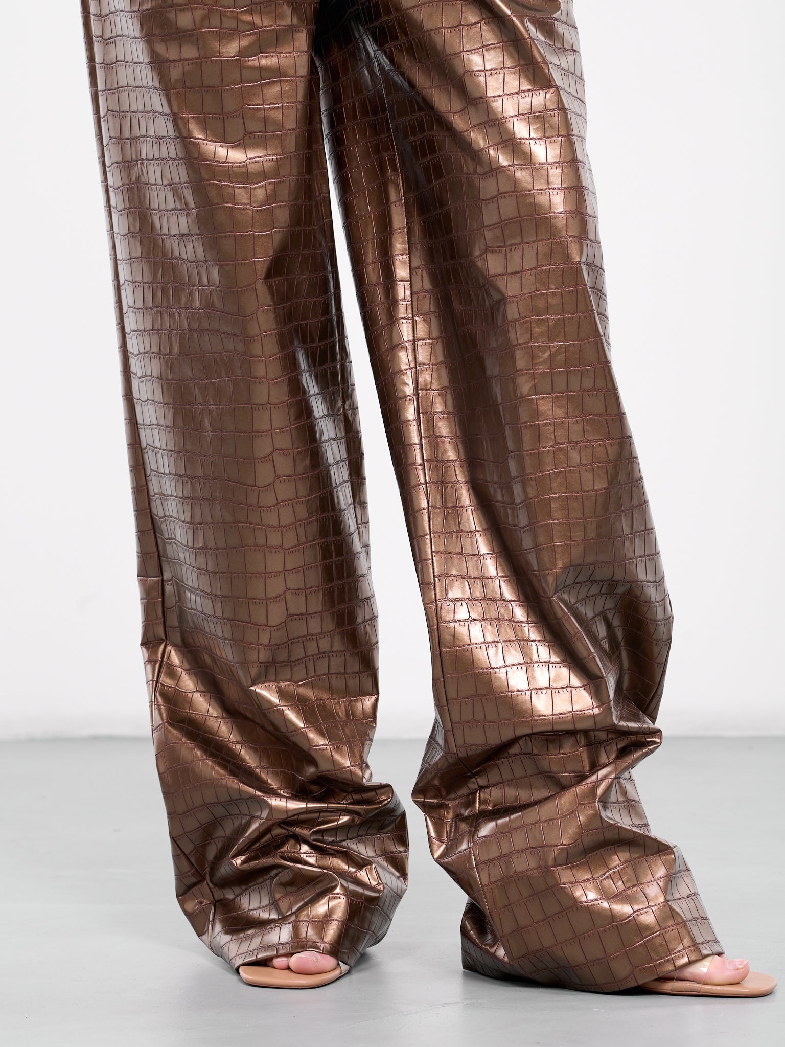 Embossed Elasticated Trousers - 5