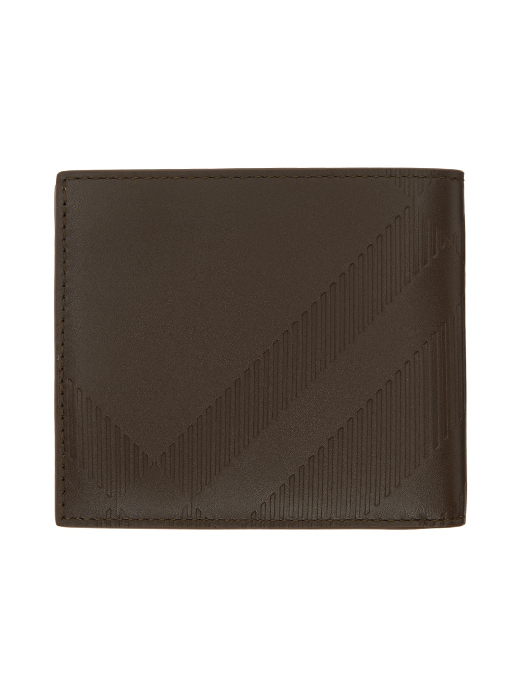 Brown Check Bifold Wallet - 2