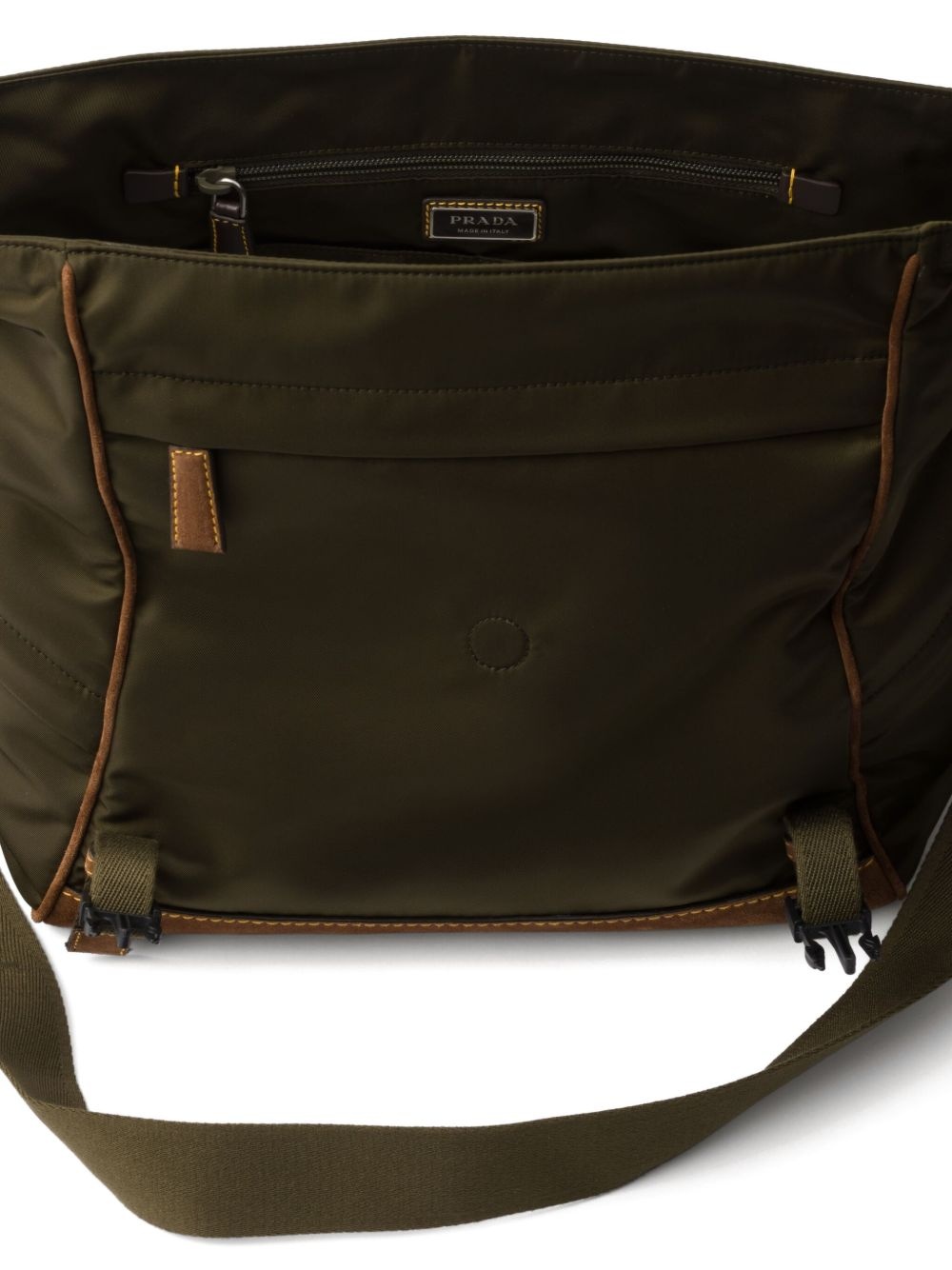large triangle-logo messenger bag - 7